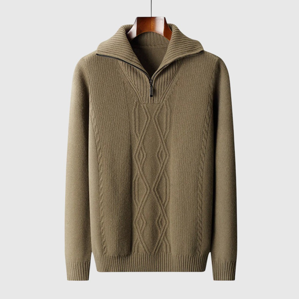 Libuše- Camisola s zipem Taranto Merino Wool