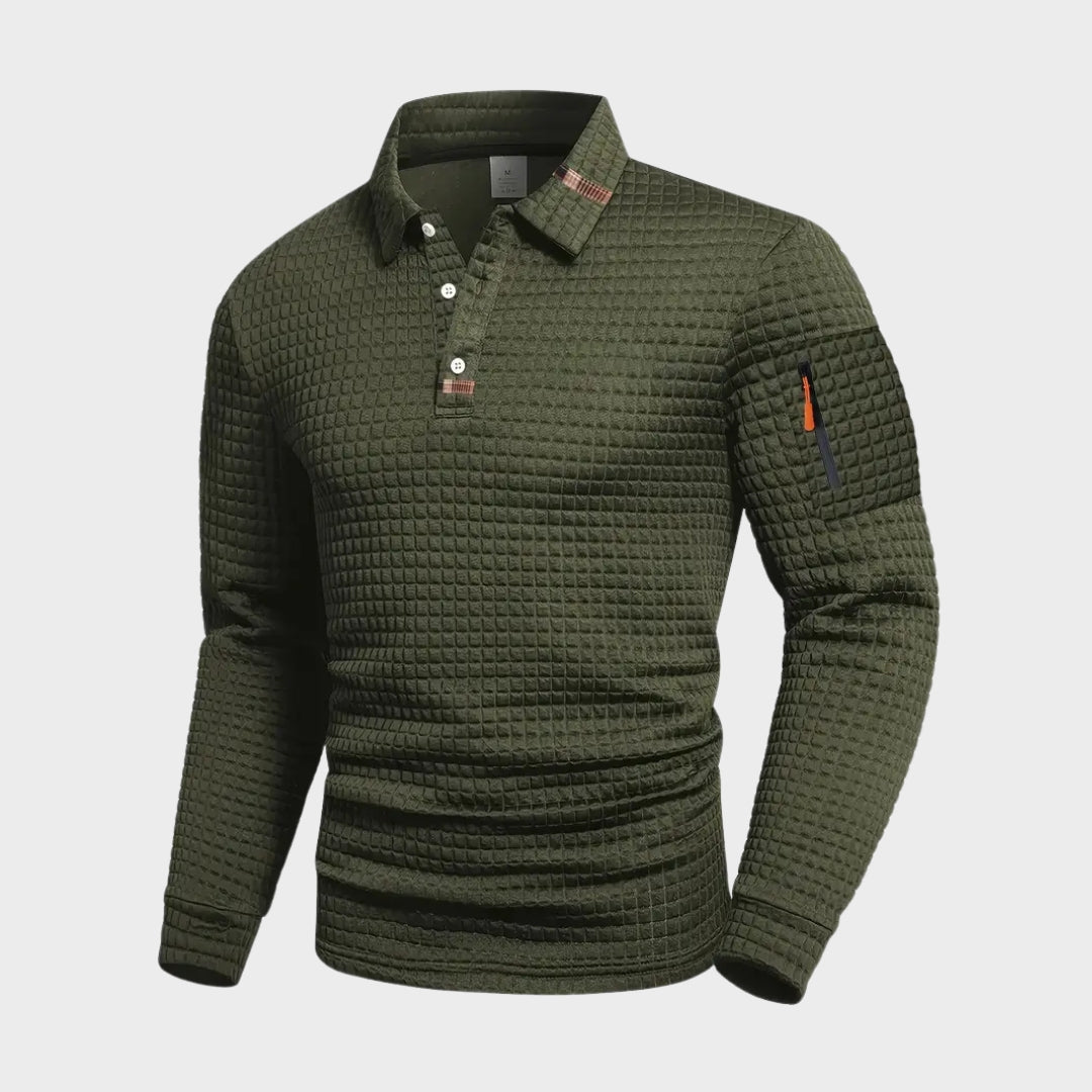 Bernard - Moderní prošívaný casual svetr