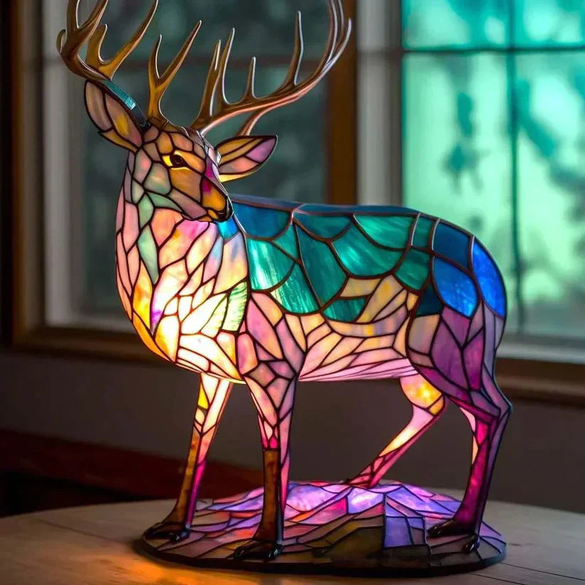 Lampa na pláž s motivem jelena