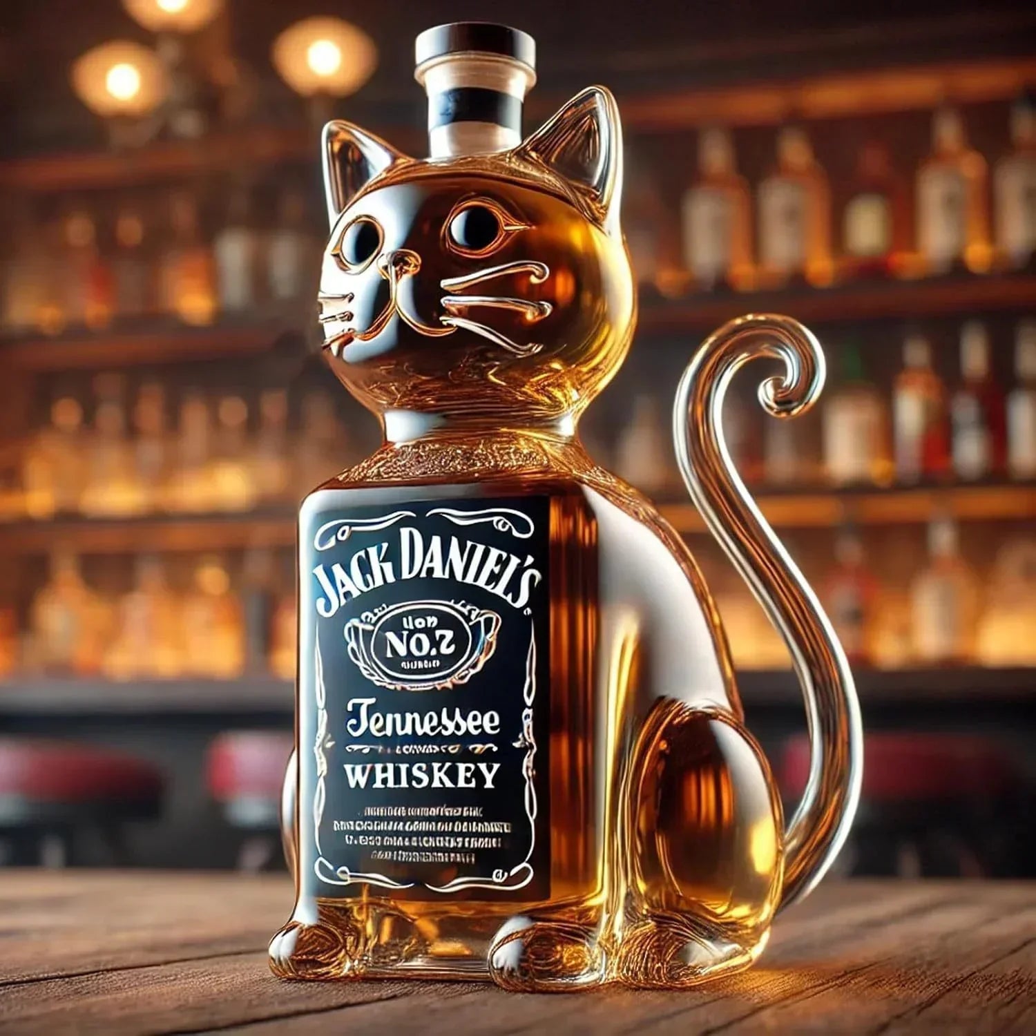 Whisky láhev - Kočka Edice