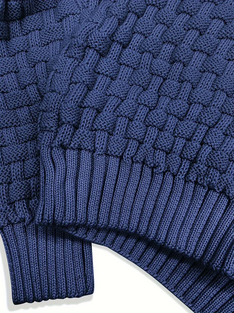Elías – Stylový svetr s rolákem a knoflíky