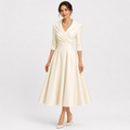 Tereza | Elegantní midi šaty s dlouhým rukávem