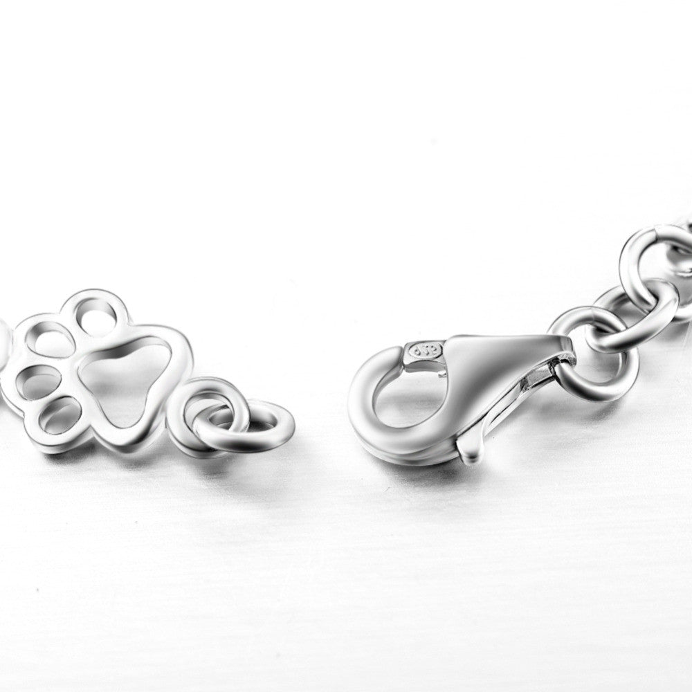 Aurembiaix™ | Náramek Charm Otisk a Kost v Stříbře