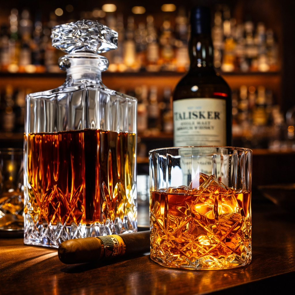 Whisky lahev - Sada lahve a sklenic