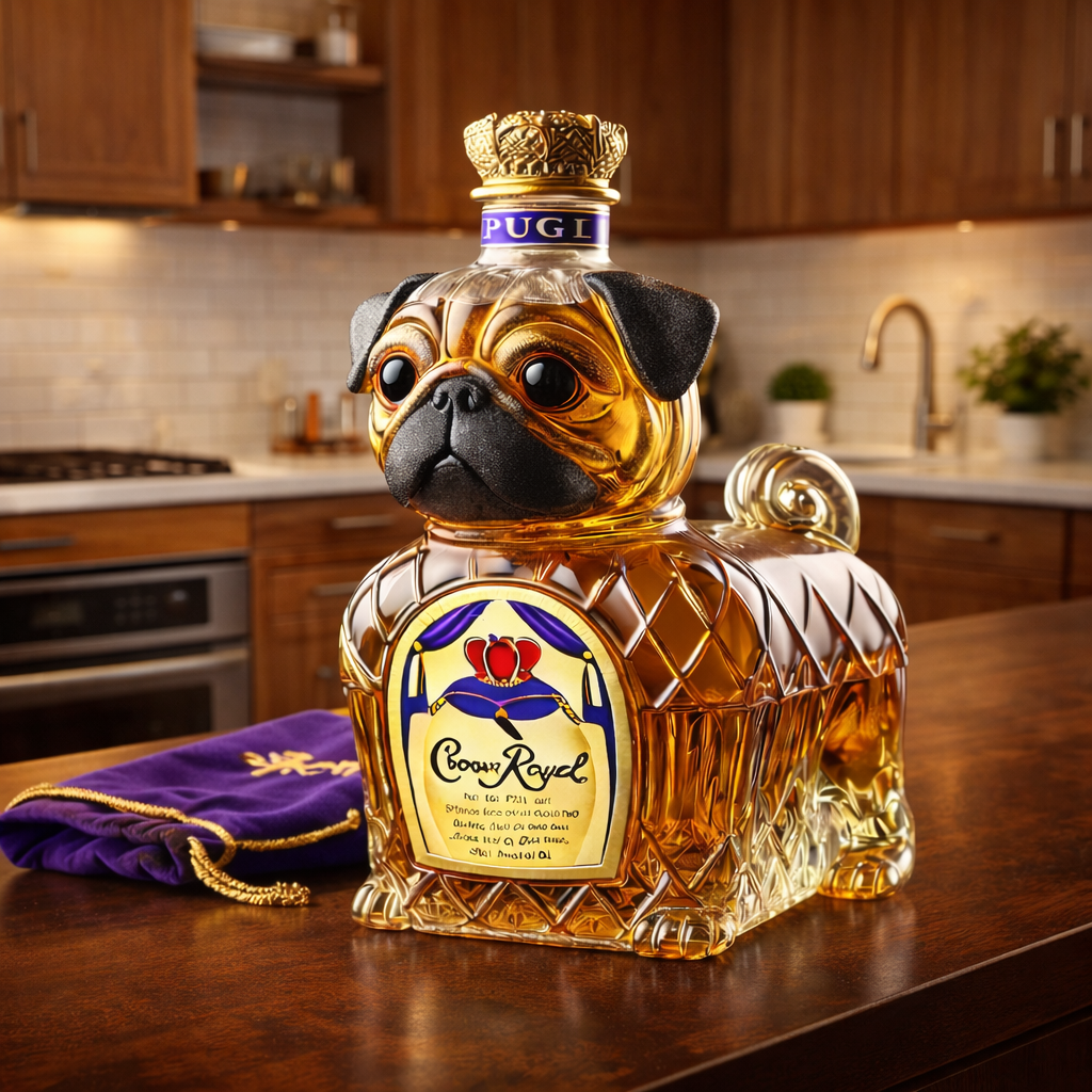 Whisky Láhev - Edice Francouzský Bulldog