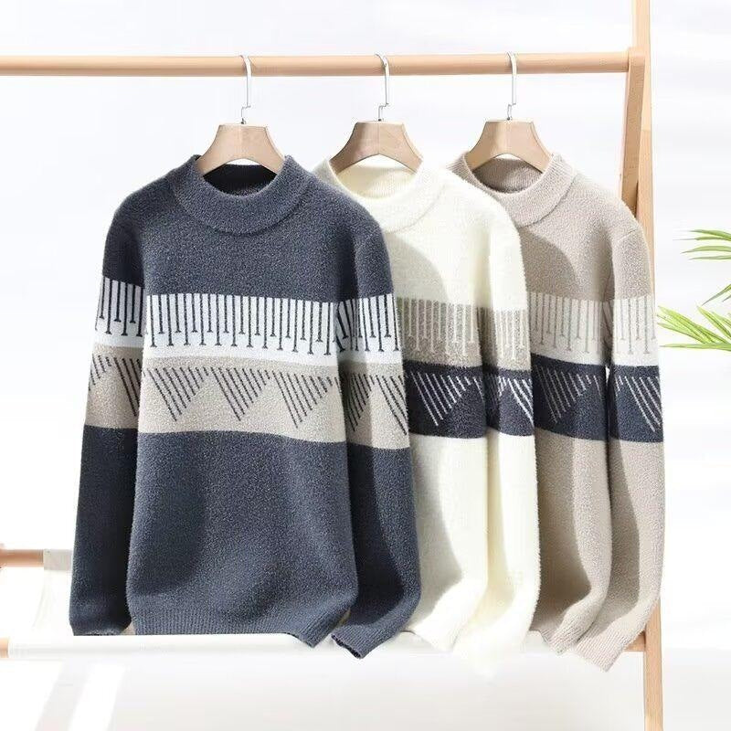 Faelan – Minimalistický Teplý Svetr z Pleteniny