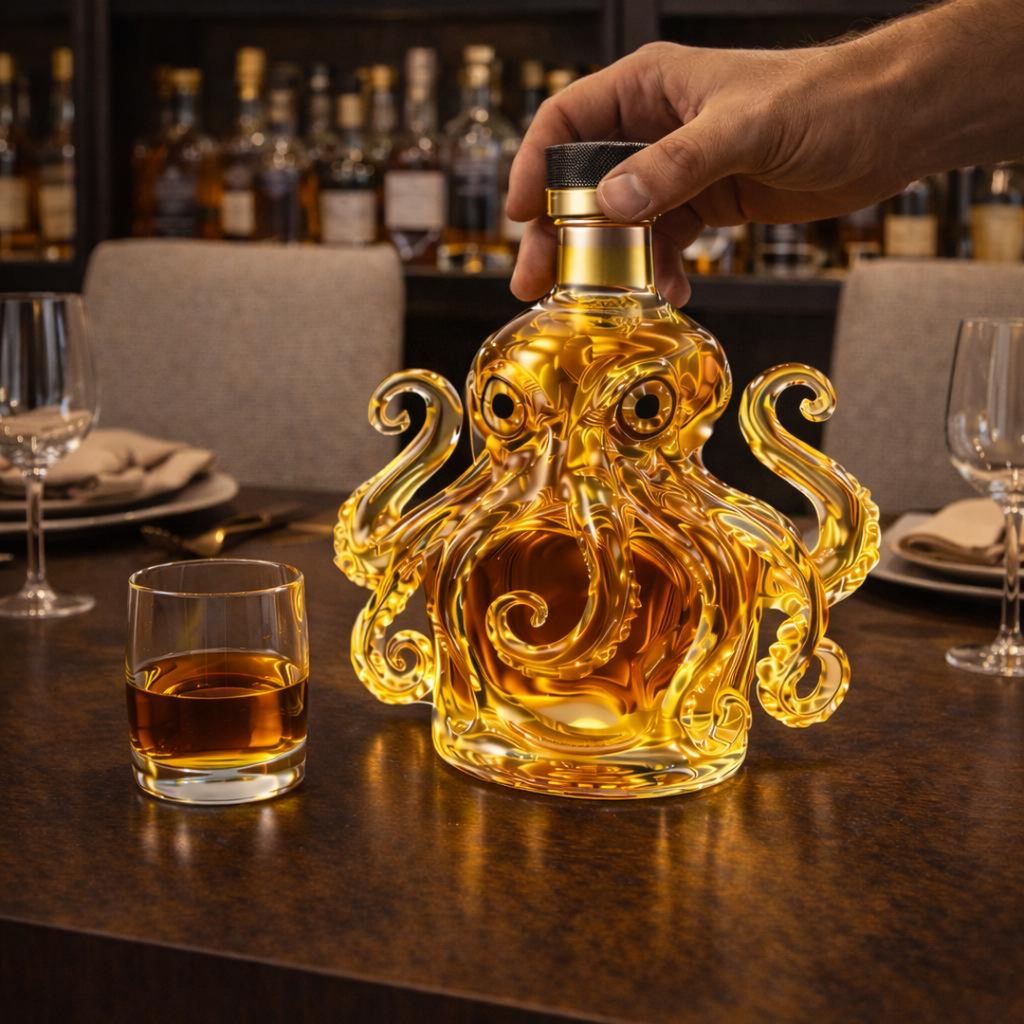 Whiskyfles - Edice Octopus
