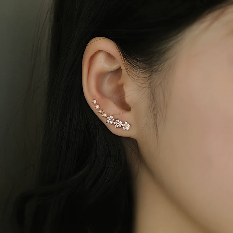 Nadčasové květinové náušnice