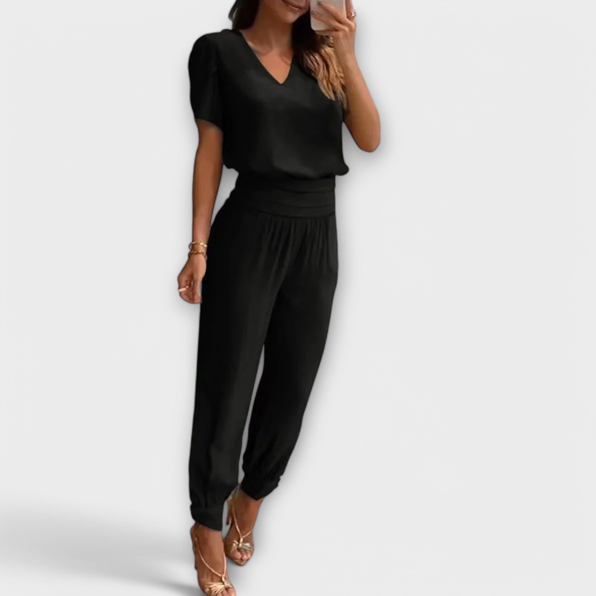 Irmelin – Elegantní set s topem a kalhotami